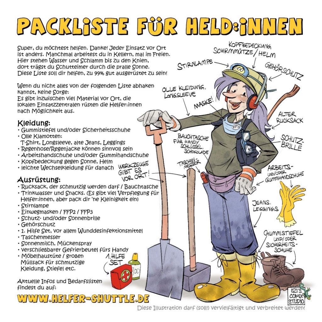 Packliste für Held:innen